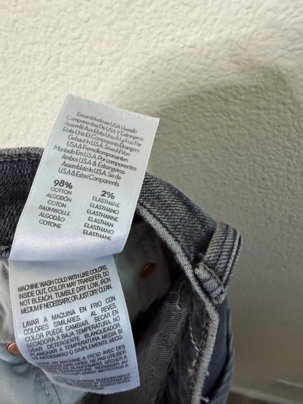 MOTHER Superior The Rambler Zip Flood Outta Sight Jeans In Charcoal Womens 27 - Picture 12 of 12